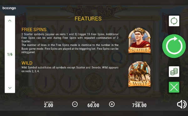 Игровой автомат Age of Caesar - богатства Древнего Рима в казино Вулкан 24