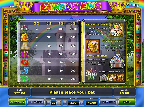 Игровой автомат Rainbow King - бонусный рай для игроков казино Вулкан