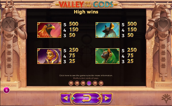 Игровой автомат Valley of The Gods - играть с выгодой в Фараон казино онлайн