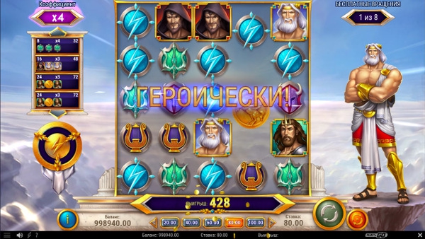 Автомат Rise Of Olympus - на сайт Вулкан Платинум казино онлайн играть