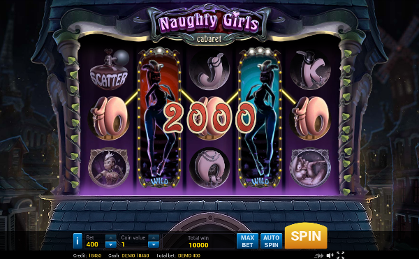 Эксклюзивный игровой автомат Naughty Girls Cabaret для игроков онлайн казино Вулкан