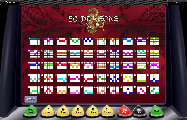 Игровой аппарат 50 Dragons - выиграй сокровища золотого дракона в Вулкан казино