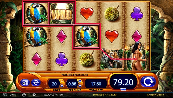 Игровой автомат Amazon Queen - сокровища королевы Амазонки в зеркало Вулкан казино