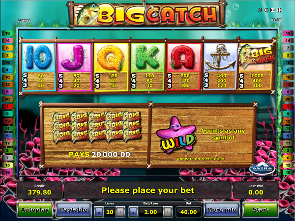 Игровой автомат Big Catch - выигрывайте по крупному в игровой клуб Вулкан