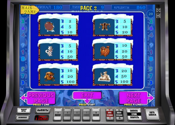 Игровой автомат Chukcha - сокровища далекого севера в казино Адмирал