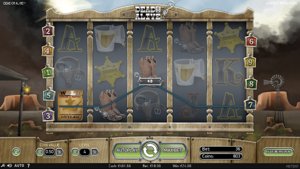 Игровой автомат Dead or Alive - на поиски сокровищ Дикого Запада в казино Вулкан Платинум