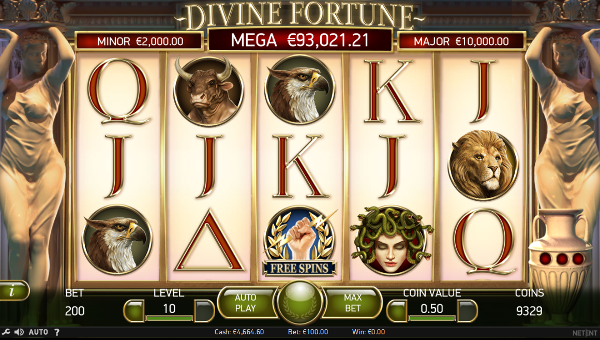 Игровой автомат Divine Fortune - выгодные бонусы за первый депозит в Вулкан казино