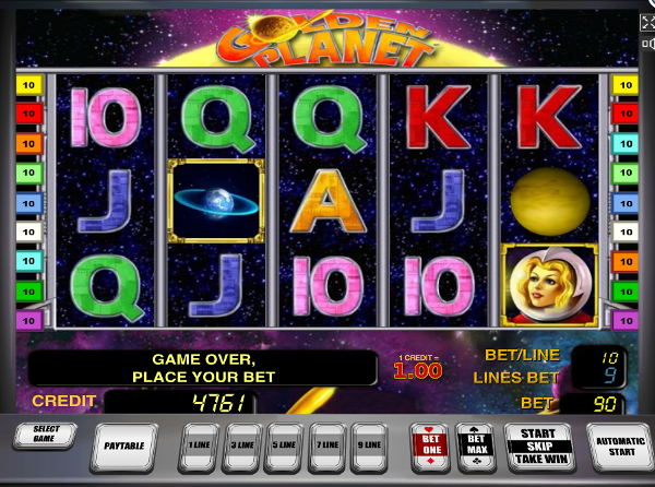 Игровой автомат Golden Planet - космические выигрыши в казино Вулкан