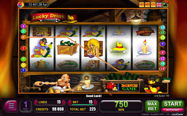 Игровой автомат Lucky Drink - приятные призы и крупные выигрыши в Вулкан Удачи казино