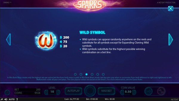 Игровой автомат Sparks - играть онлайн сейчас на Vulkan Platinum официальный сайт