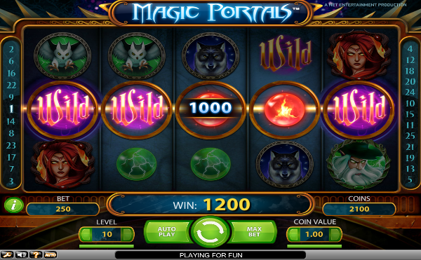 В популярный игровой слот Magic Portals играть на деньги в Вулкан Делюкс