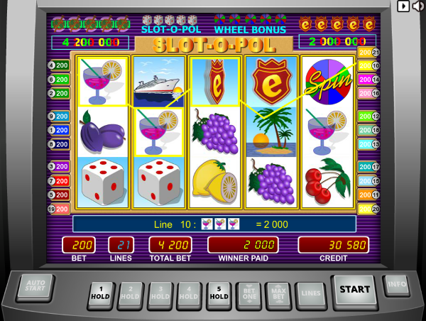 Выиграй состояние с помощью онлайн клуб Вулкан 24 играя в слот Slot-o-pol